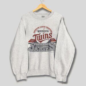 Vintage 1987 Minnesota Twins Baseball World Series Crewneck Sweatshirt, MLB Tee